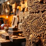 Moroccan wood sculpting