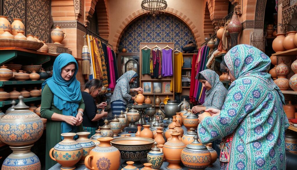 Women pottery